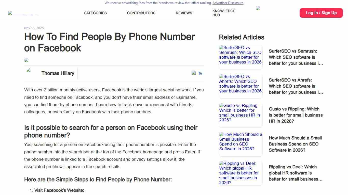 How To Find People By Phone Number on Facebook | Sonary