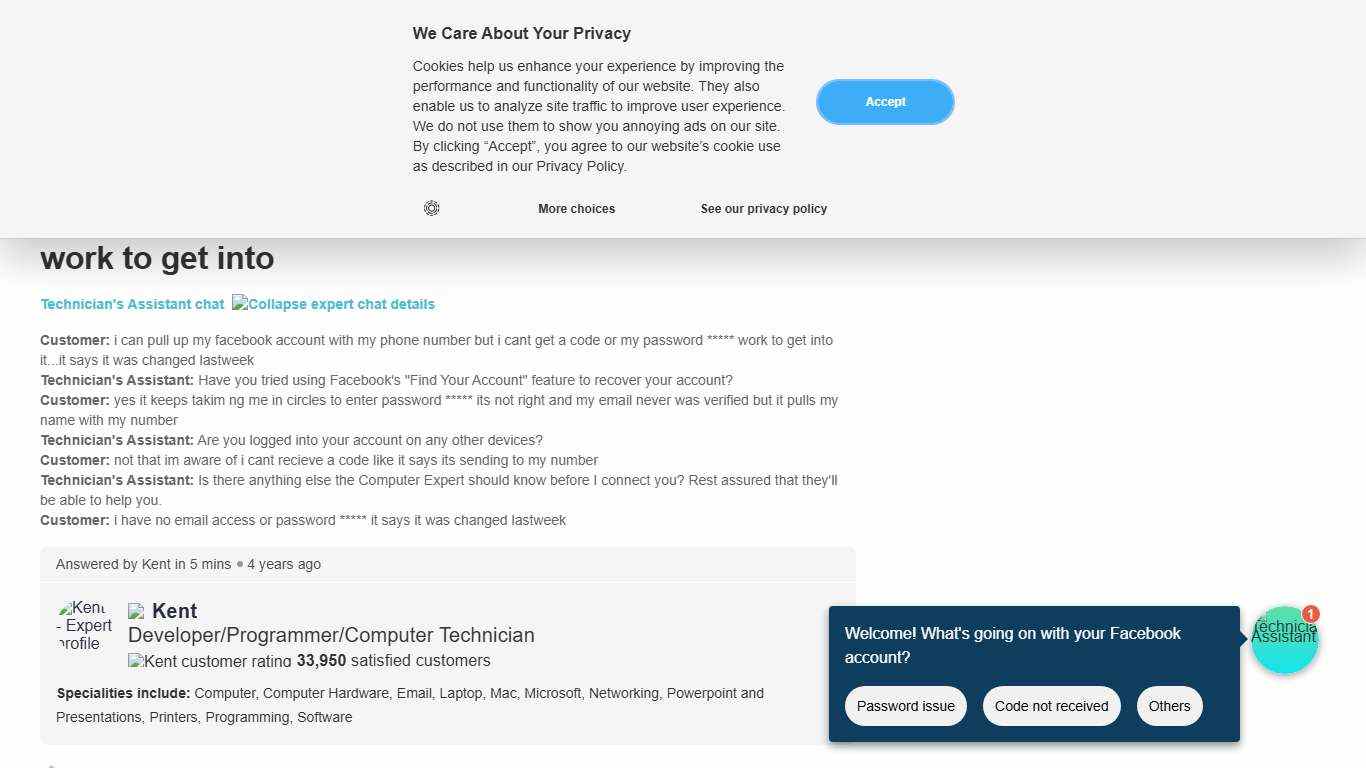 How to Pull Up Your Facebook Account with a Phone Number - JustAnswer